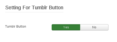 Социальные кнопки тумблера для Joomla