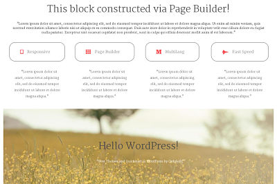 Responsive Page Builder for Free WordPress Theme