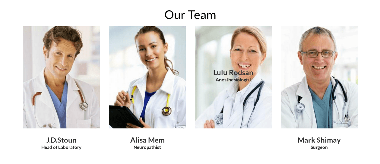 Team in Healthcare Drupal theme Medical