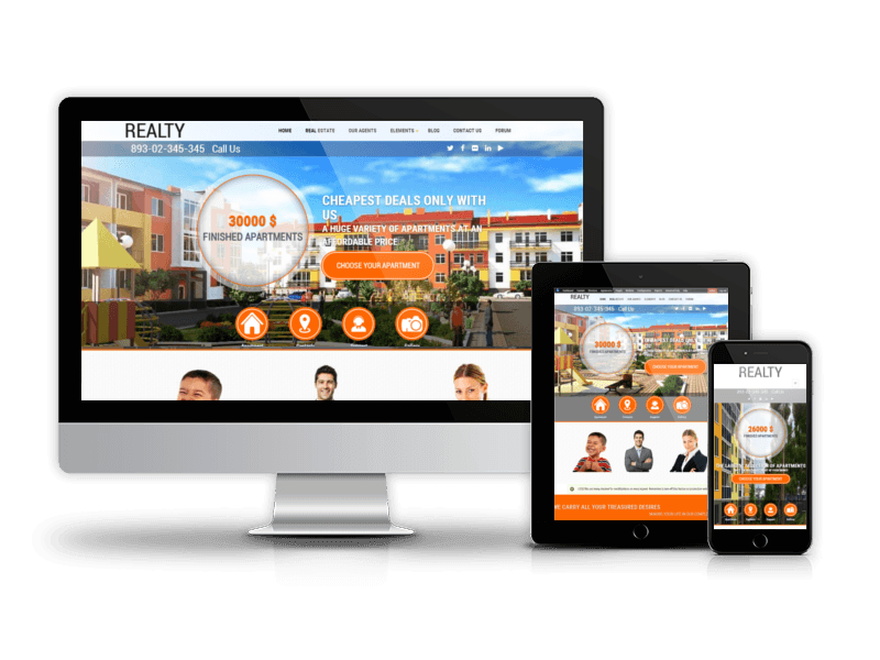 Best Drupal Real Estate Theme 2015 from OrdaSoft - Realty