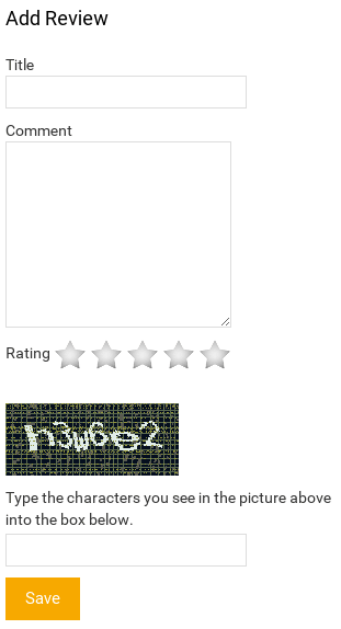 Add Review CAPTCHA in Real Estate Manager, property management joomla listing software for create real estate website