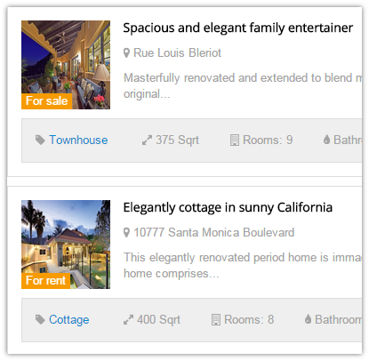 Joomla real estate module Featured for real estate manager