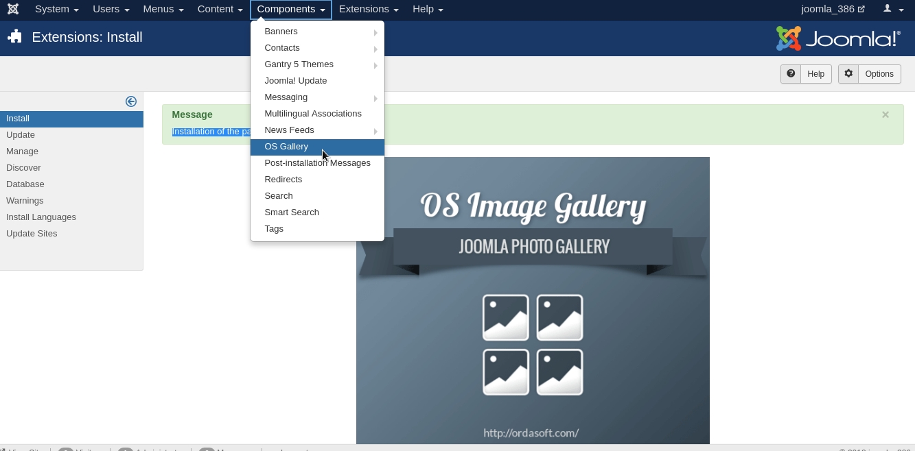 component OrdaSoft Joomla Photo Gallery on your website