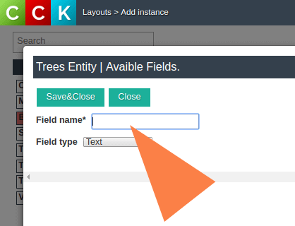 name field type in Joomla CCK - website builder