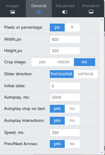 Frontend Visual Editor in OS Touch Slider