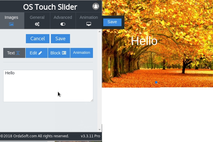 real-time frontend editor slideshows in photo joomla slider