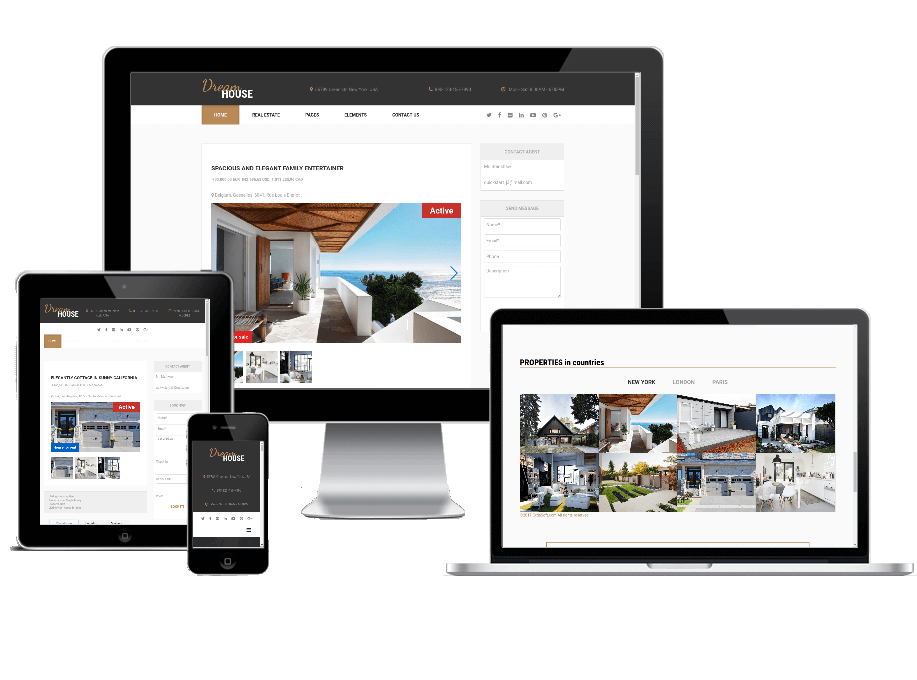 Dream House, free real estate Joomla template