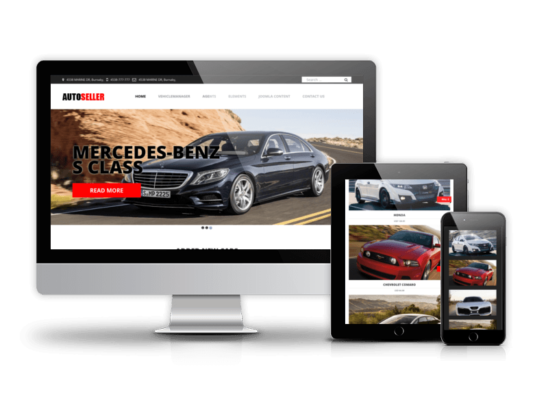 Best Joomla Car Dealership template 2015 from OrdaSoft - AutoSeller 