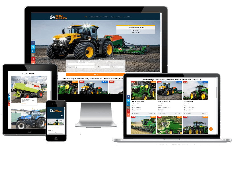 responsive Farm Machinery Website Template