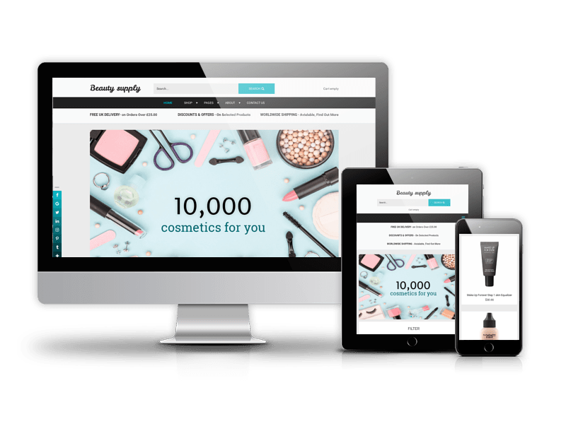 Beauty Supply, eCommerce Joomla template for create beauty joomla online store