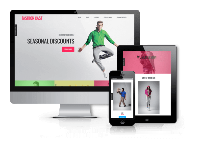 Fashion Joomla eCommerce template Fashion Cast with VirtueMart