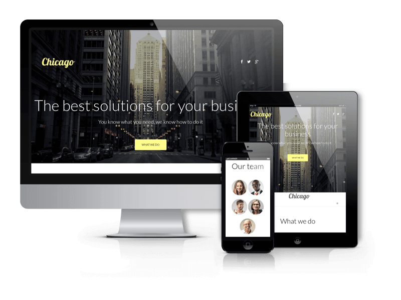 Joomla Business Template Chicago for create business website