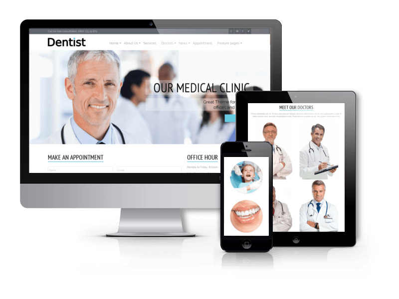 Dentistry Joomla Template Dentist - Business and Medical