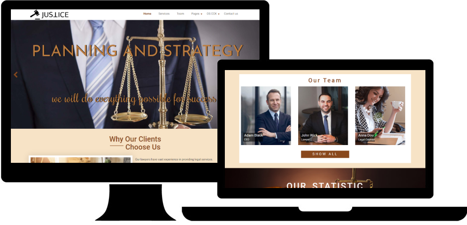 Justice - lawyer website template