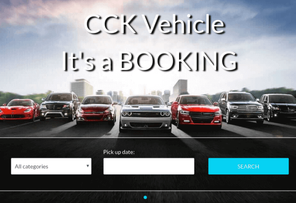 CCK Vehicle Booking build on Joomla CCK booking website builder
