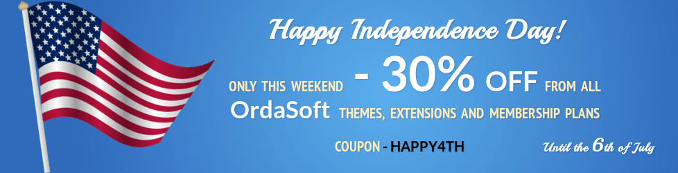 Independence day discount!