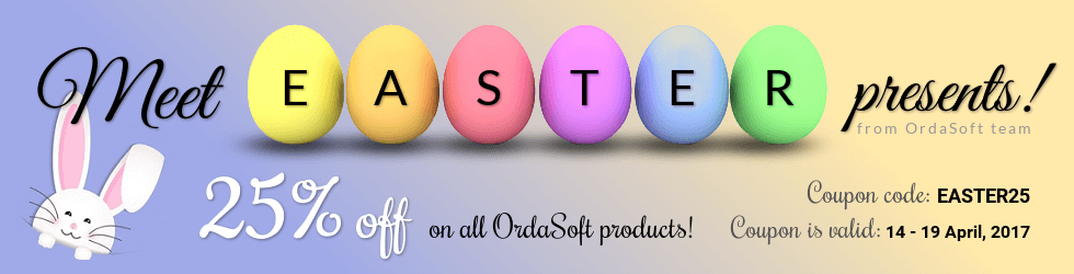 OrdaSoft discount Easter 2017