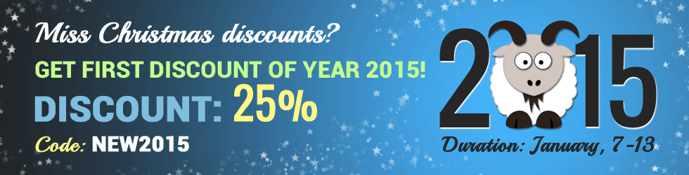 New discounts of year 2015
