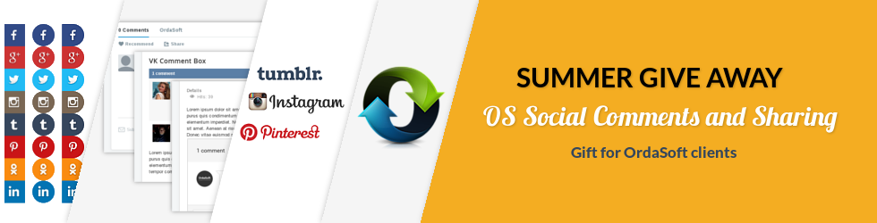 OS Joomla Social Comments and Sharing give away from OrdaSoft