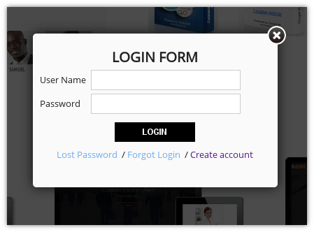 Ordasoft log in form