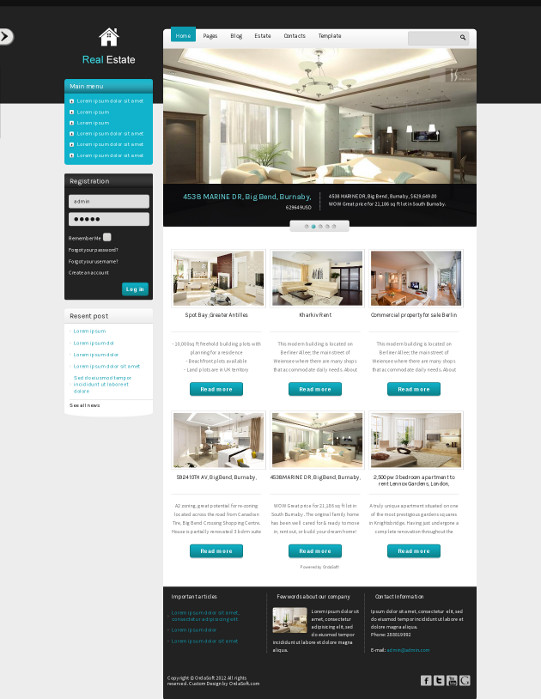 Your Property, free real estate Joomla template 2012