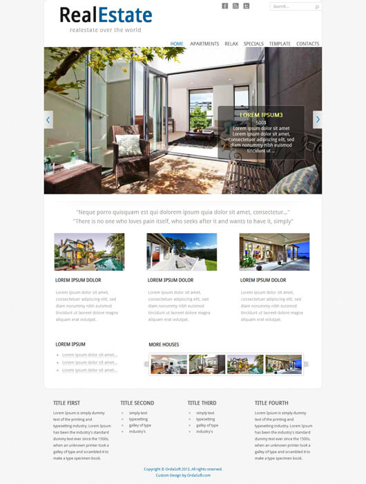 Joomla Template Real Estate Broker May