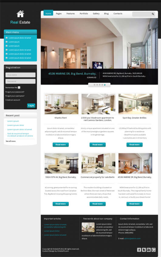 Your Property Joomla Template for Real Estate and Property website