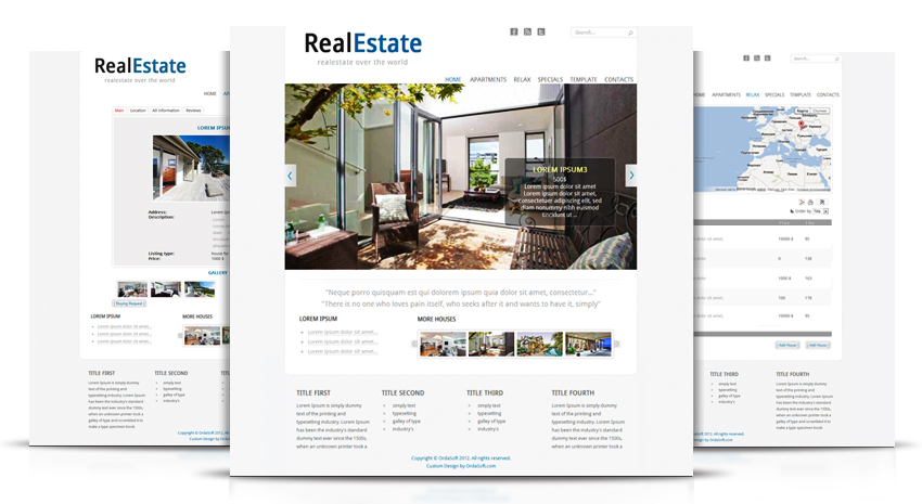 Joomla Template Package for Real Estate Agency and Real Estate Brokers