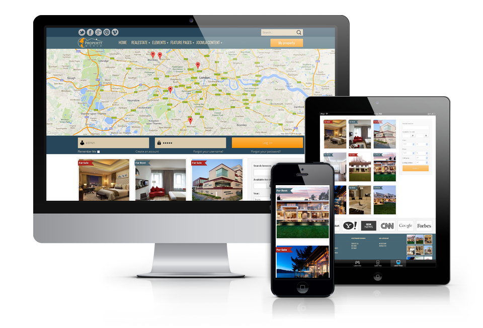 World Property is a premium Joomla real estate theme that runs on the OS Blank Template and Real Estate Manager 3.0 component