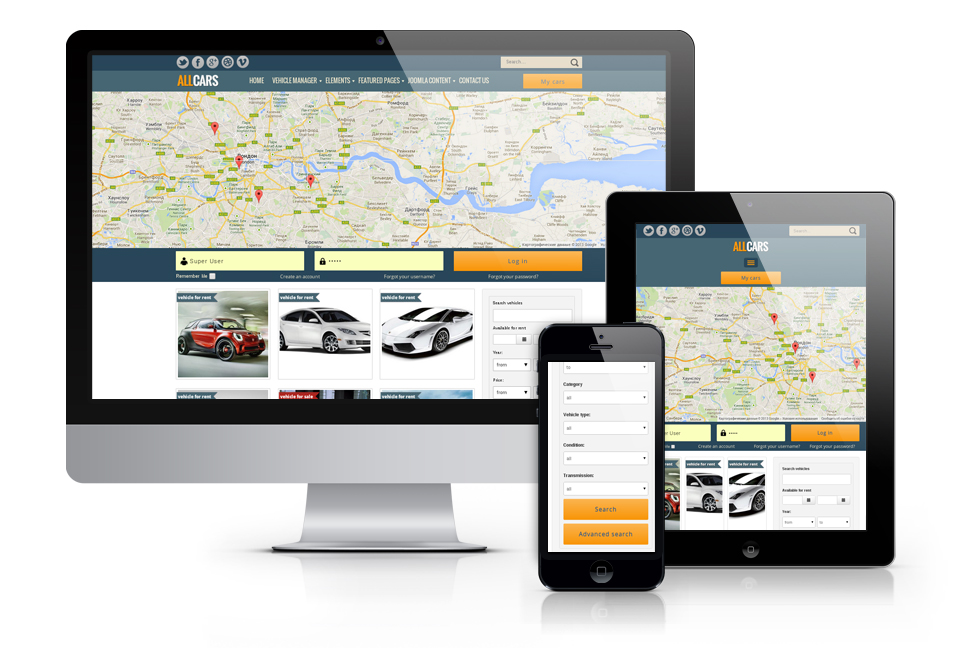 OS All Cars - responsive car dealer website template