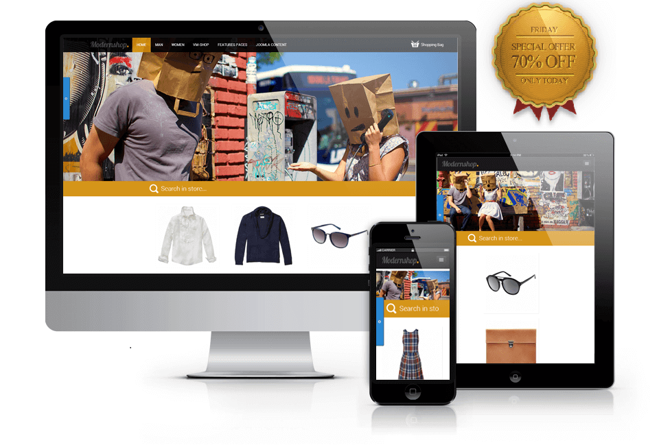 Joomla template ModernShop