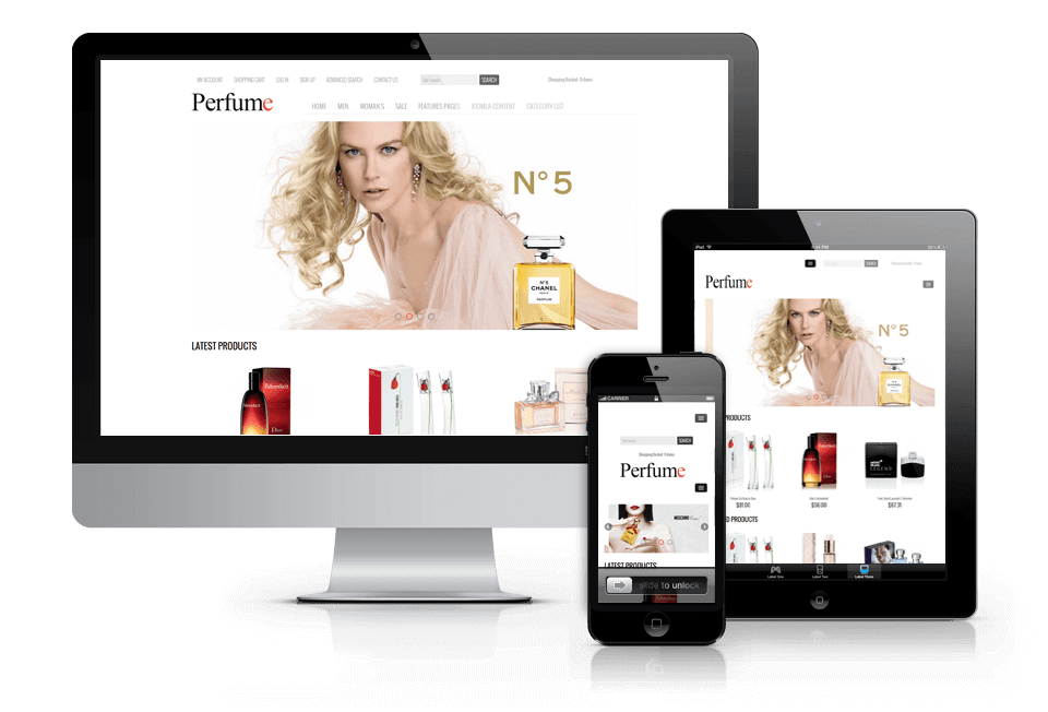 Joomla VirtueMart Template Perfume shop