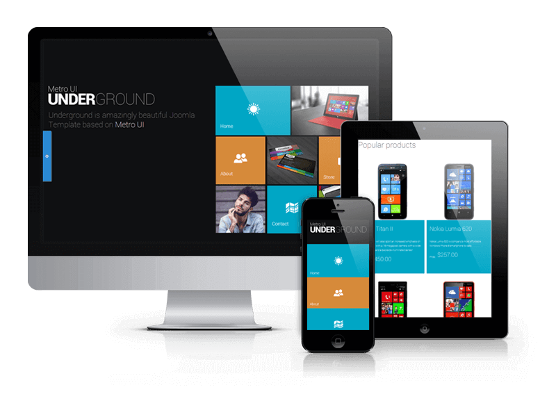 Joomla template like windows phone 8