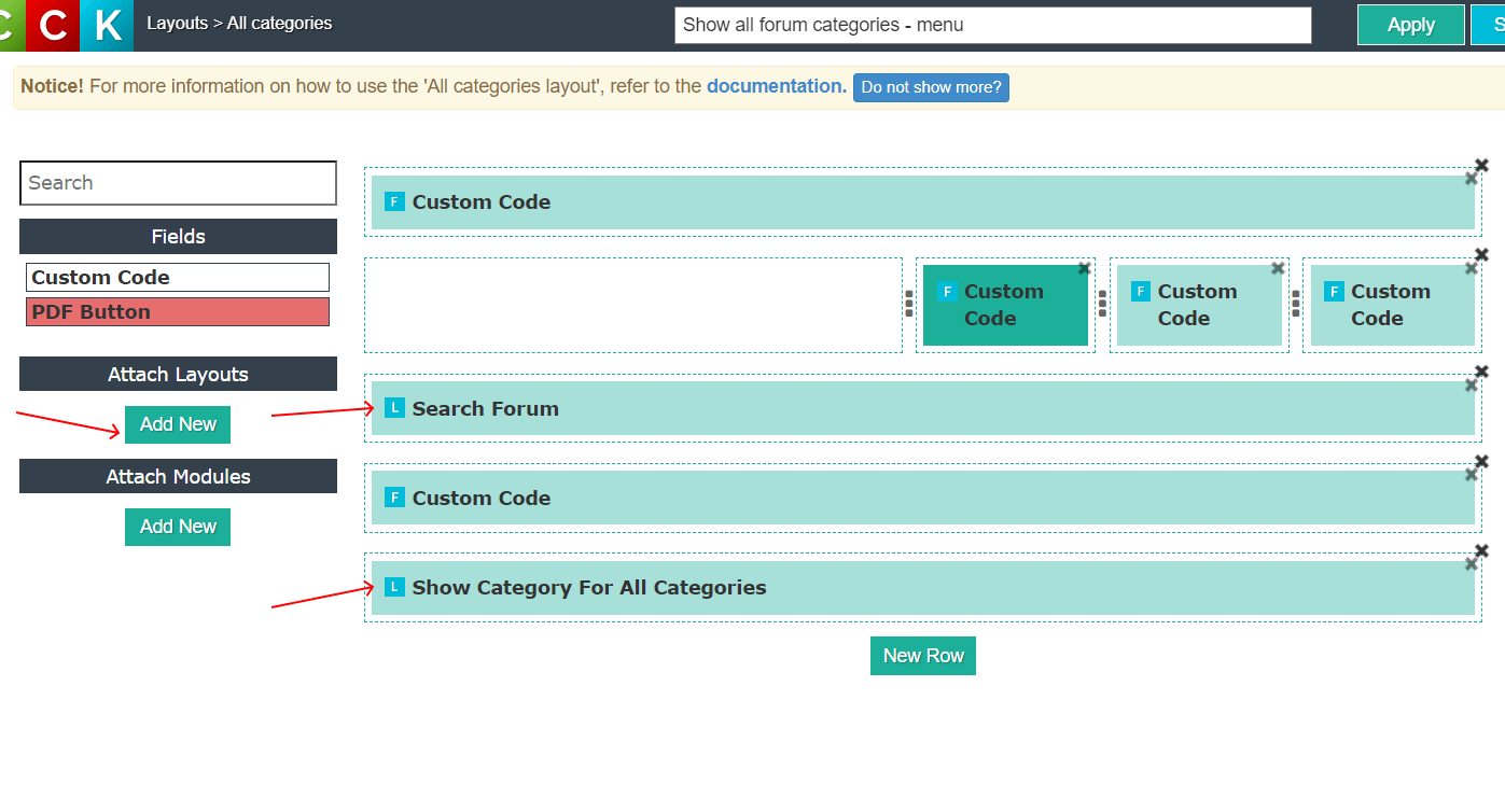 joomla cck create forum all categories attach layouts