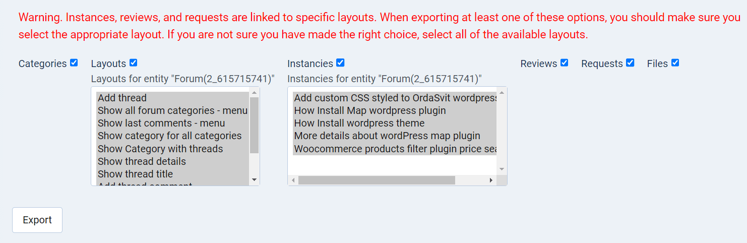 joomla cck xml export layouts