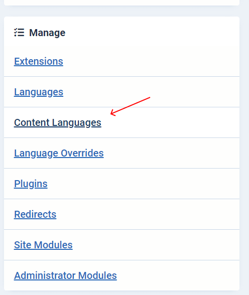 multilingual joomla website content languages