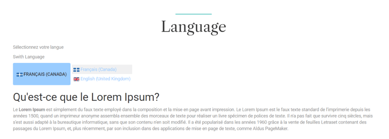 multilingual joomla website frontend french