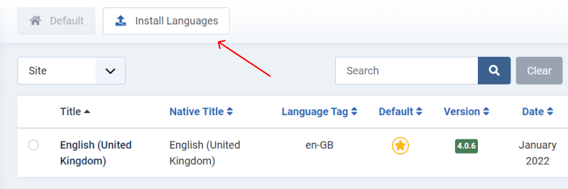 multilingual joomla website install languages