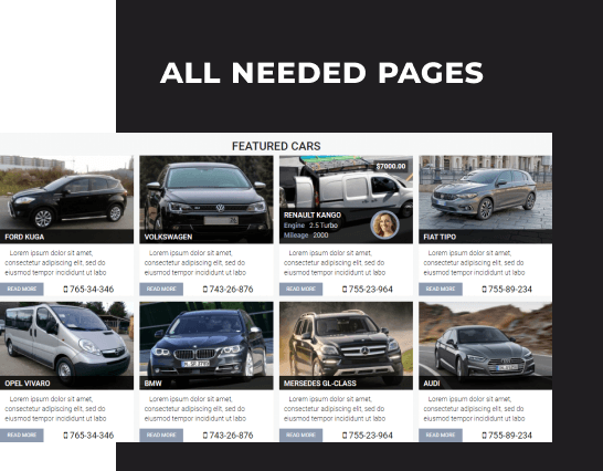 motors drupal car theme pages