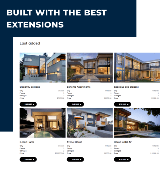 residential quarter drupal real estate theme extensions
