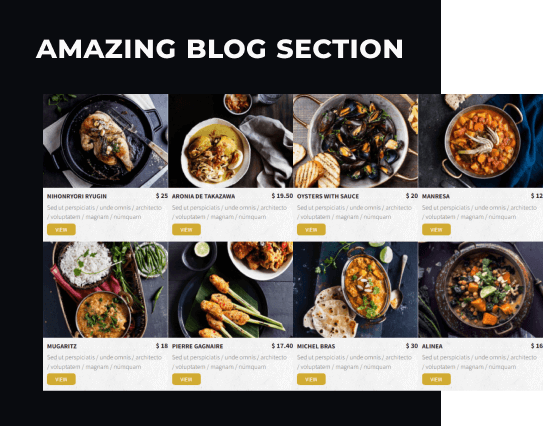 drupal restaurant theme blog