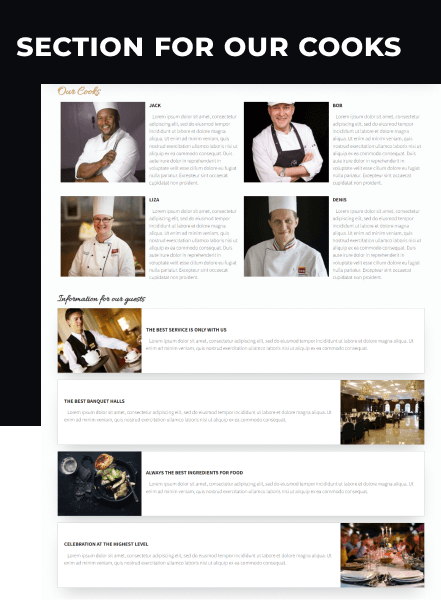 drupal restaurant theme cooks