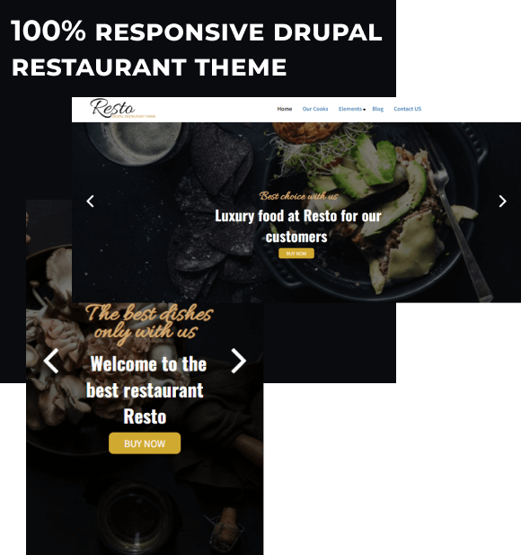 drupal restaurant theme responsive