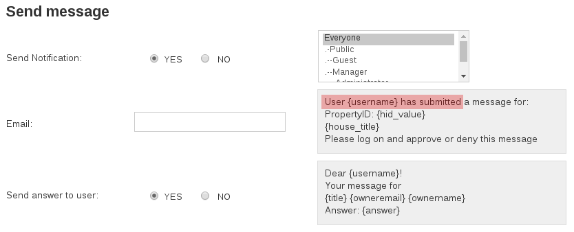 Settings in Real Estate manager, joomla real estate extension for create real estate website