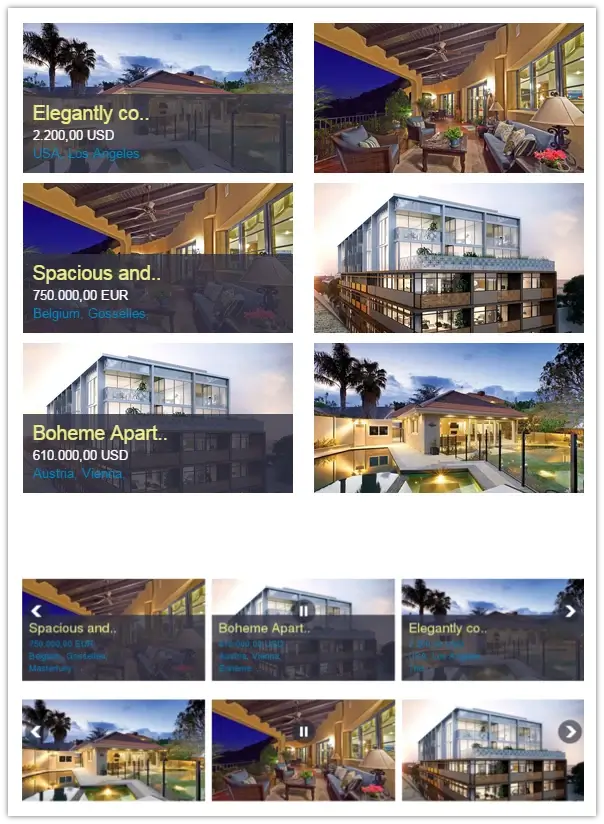 Joomla real estate module Slideshow for Joomla Real Estate manager