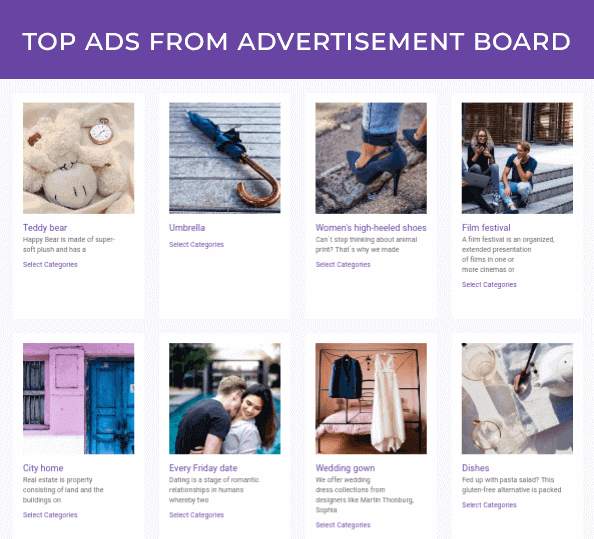 Top Listing Module for Advertisement Board, Joomla ads extension