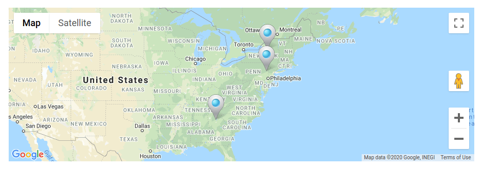 location map, Website builder - Joomla CCK