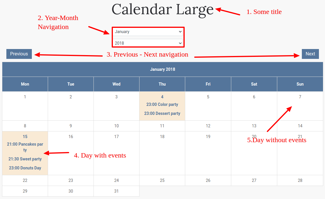 How Create Joomla Calendar in Website Builder