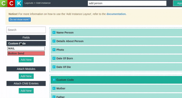 attach child entities parents for create connections between relatives