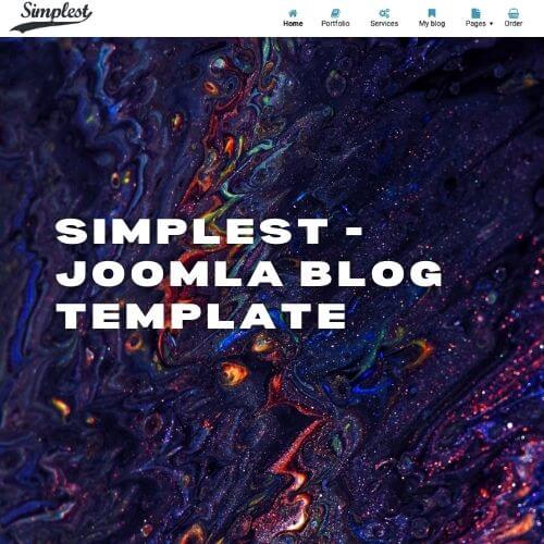 Simplest - Joomla Blog Template